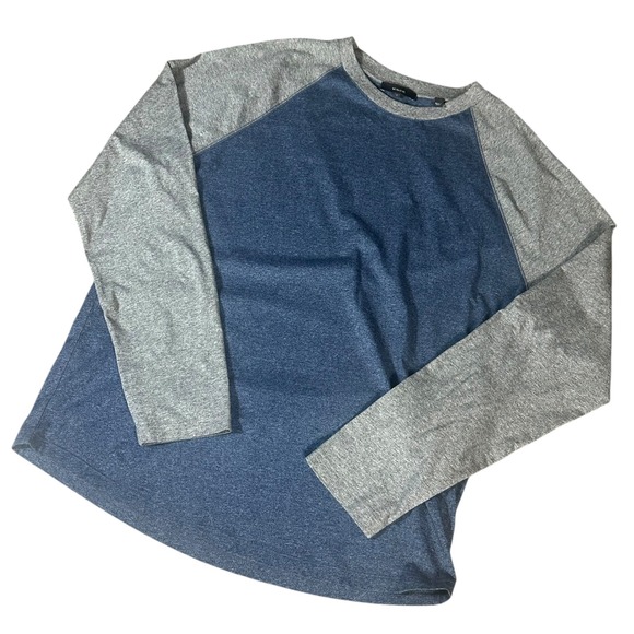 Vince Other - Vince Raglan Long Sleeve‎ Baseball T-Shirt Mens Large Blue Grey Cotton M57999834